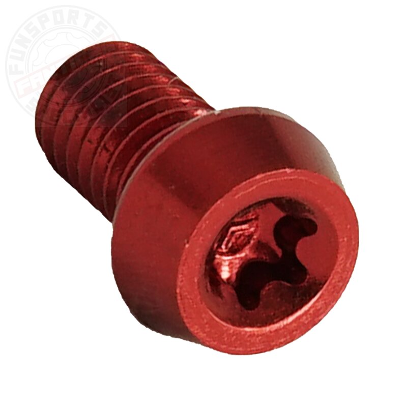Aluschraube M5x10 Torx T25 rot