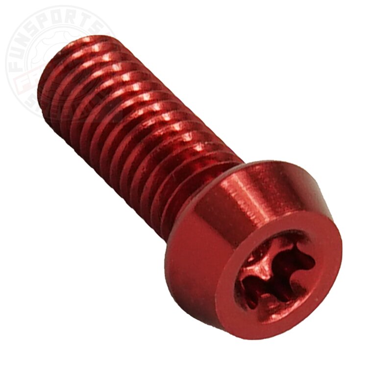 Aluschraube M5x16 Torx T25 rot