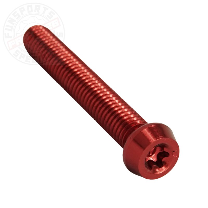 Aluschraube M5x30 Torx T25 rot