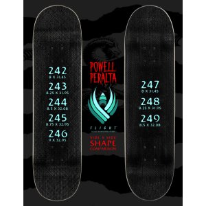 Powell-Peralta Skateboard Deck Flight Shape 242 8 schwarz