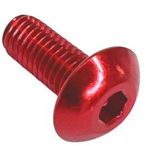 Alu M5x12 Linsenkopfschraube für Flaschenhalter rot