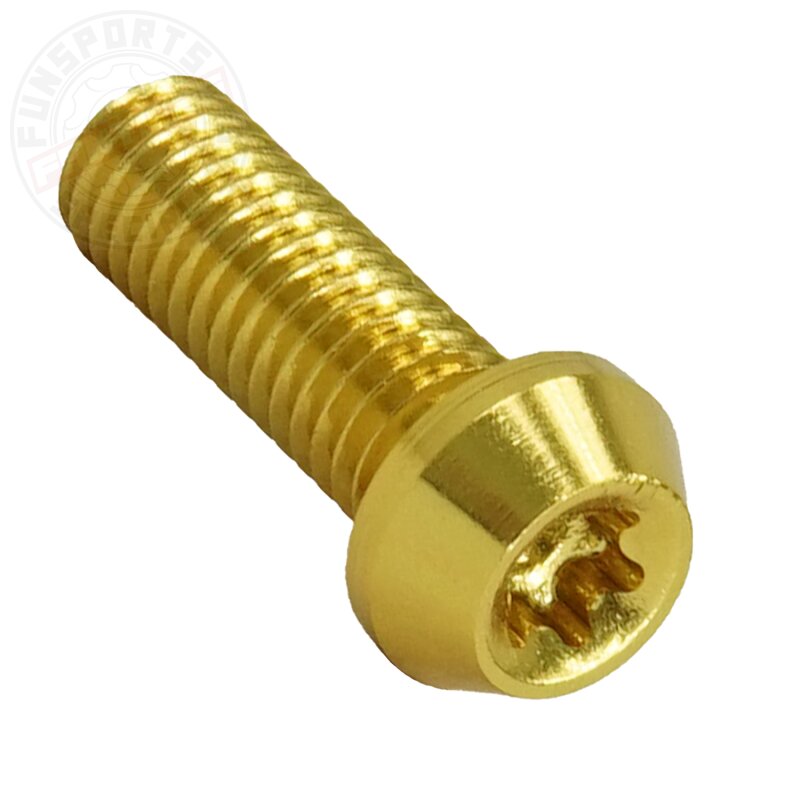 Aluschraube M5x16 Torx T25 gold