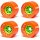 Orangatang Caguama Longboard Rollen 85mm 80a (4er Set) orange