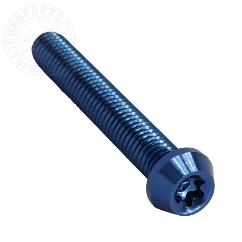 Aluschraube M5x30 Torx T25 blau