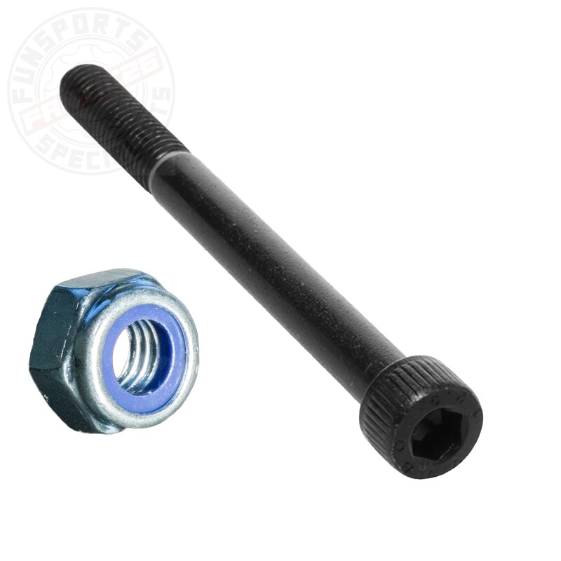Fantic26 M8 Stunt-Scooter Achse 12.9 Industrie Innensechskant + M8 selbstsichernde Mutter 120mm