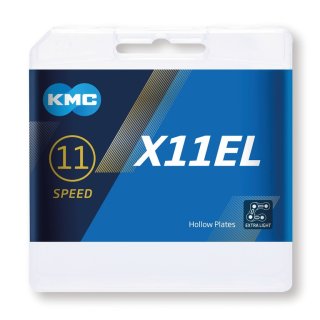 KMC Kette X11EL silber 1/2 x 11/128 118 Glieder 5,65mm 11-fach