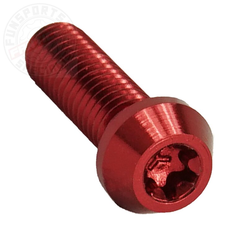 Aluschraube M6x20 Torx T25 rot