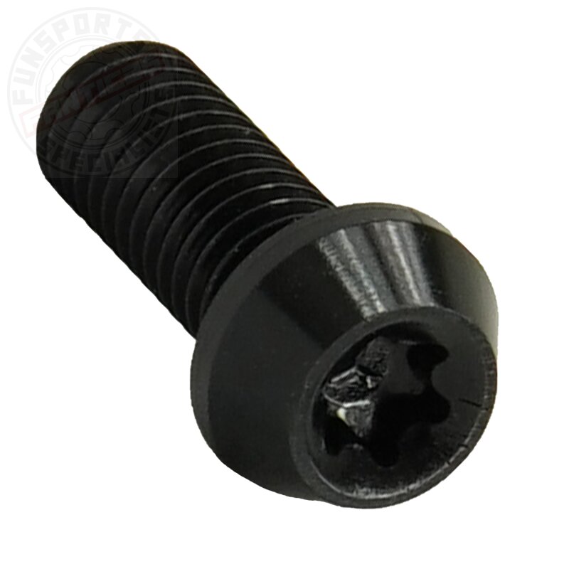 Aluschraube M6x18 Torx T25 schwarz