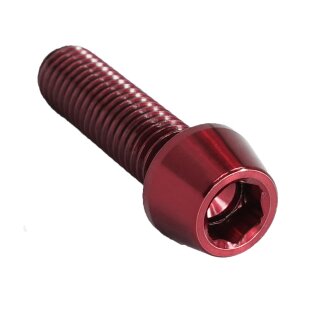 Titan M4x15 DIN 912 Zylinderkopf konisch Schraube rot