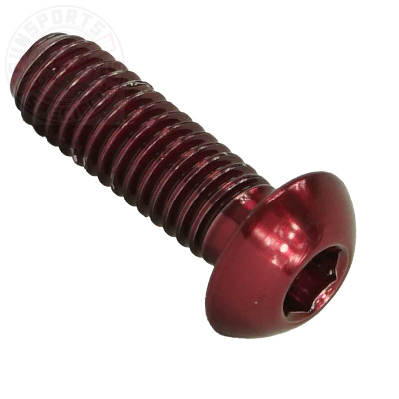 Titan M6x18 Linsenkopfschraube iso 7380 Rot