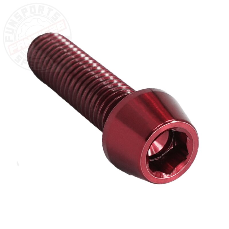 Titan M8x30 Schraube DIN912 konisch rot