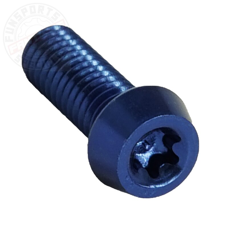 Aluschraube M6x18 Torx T25 blau
