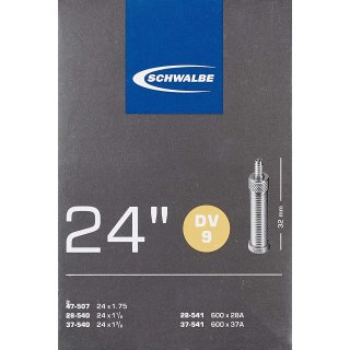 Schwalbe Fahrrad-Schlauch DV9 24x1 1/8-1,75 28/47-507/541 DV32mm