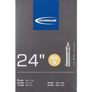 Schwalbe Fahrrad-Schlauch DV9 24x1 1/8-1,75 28/47-507/541...