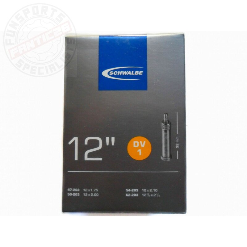 Schwalbe Fahrrad-Schlauch DV1 12'' 47/62-203 DV32mm