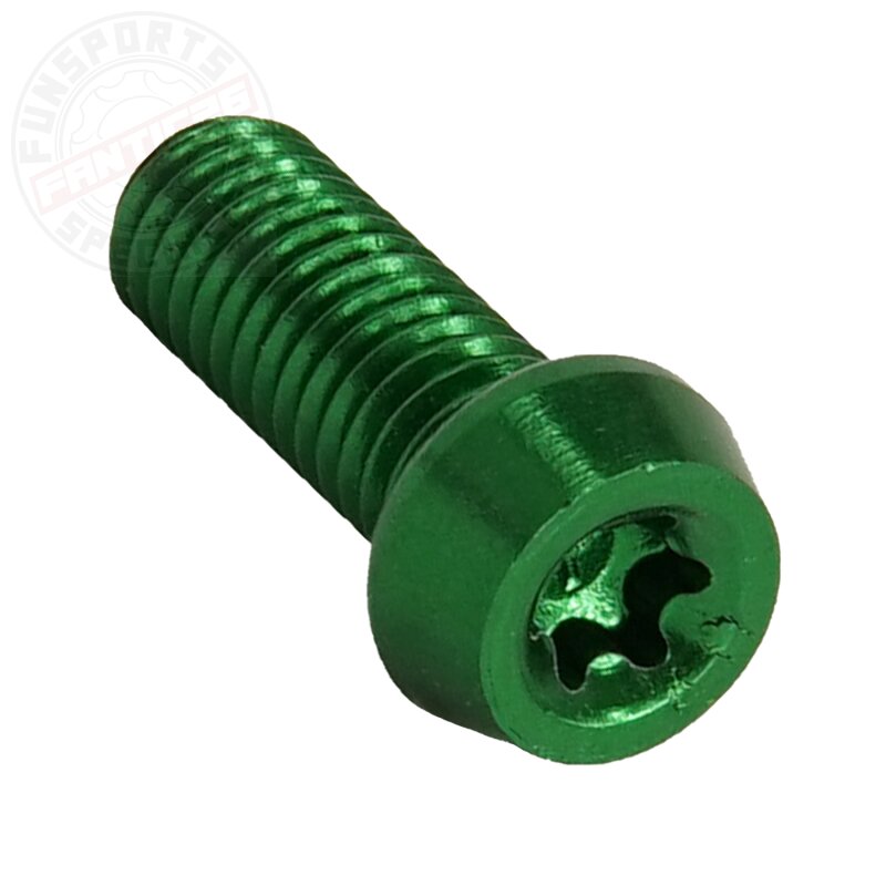 Aluschraube M6x16 Torx T25 grün