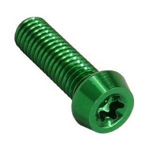 Aluschraube M6x25 Torx T25 grün