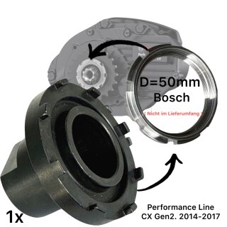 Lockringtool 51mm Kettenblatt Nuss für Bosch Gen2 Ebike Kettenblatt Motor Active Performance