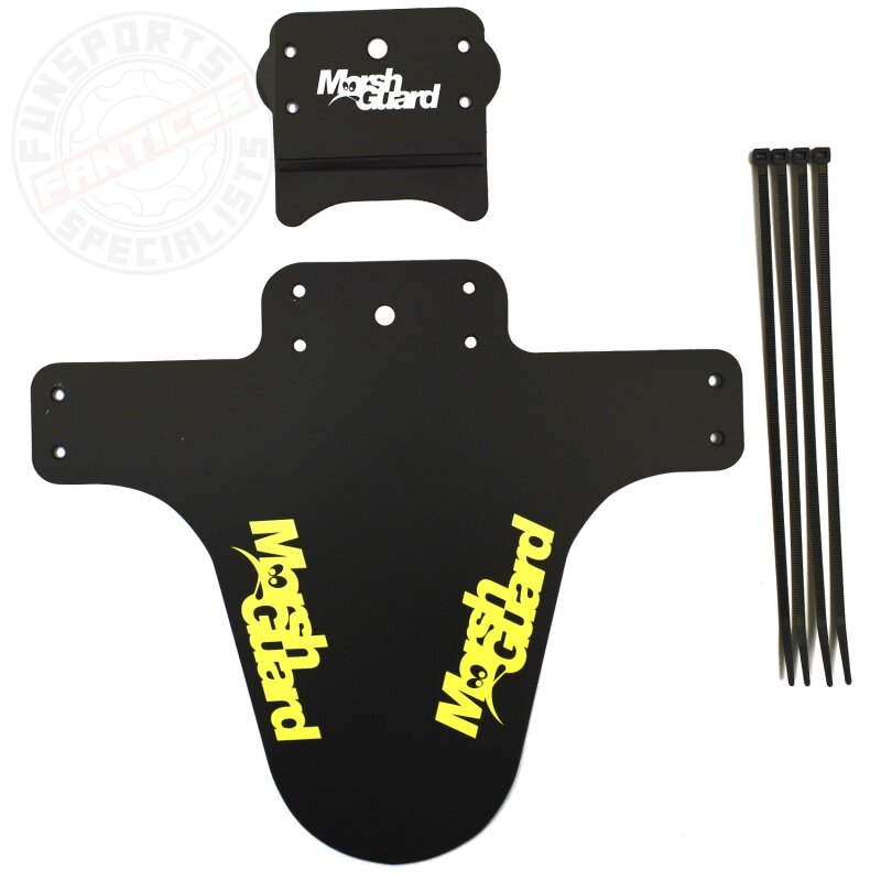 Marsh Guard Plus Mud Schutzblech Fender Schwarz/Logo GELB