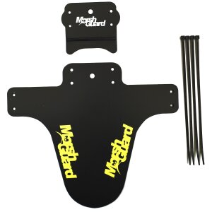 Marsh Guard Plus Mud Schutzblech Fender Schwarz/Logo GELB