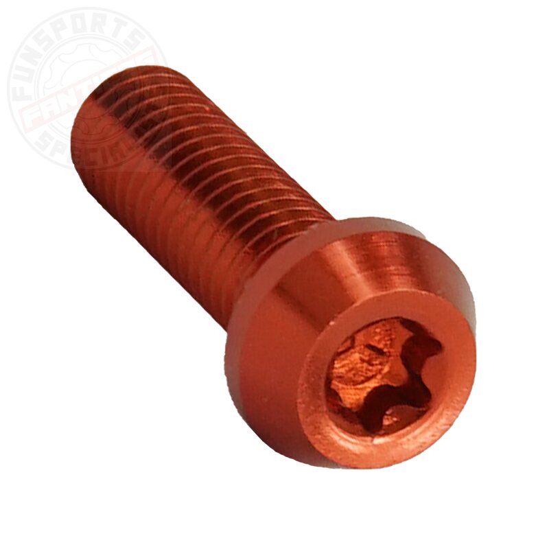 Aluschraube M6x20 Torx T25 orange