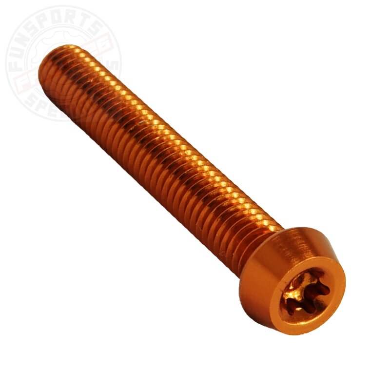 Aluschraube M6x40 Torx T25 orange