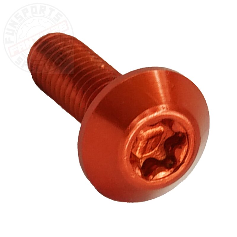 Alu Torx T25 M5x15 Linsenkopfschraube Orange