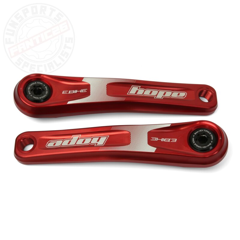 Hope E-Bike Kurbelarme standard offset 165mm rot