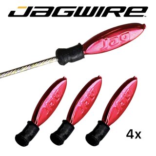Jagwire Zugendhülsen Non-Crimp 4 Stk. Rot