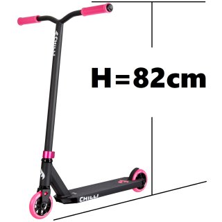 pink Chilli Pro Base Stunt-scooter H=82cm trick tret aktion Roller schwarz 