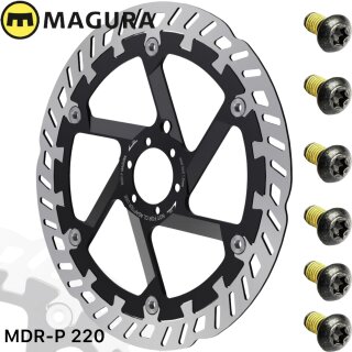 Magura Fahrrad MTB E-Bike Floating Bremsscheibe MDR-P 6-Loch 220mm