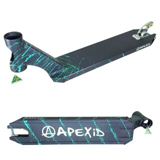 Apex Pro Stunt-Scooter Deck 580 (49cm) Splash grau/türkis