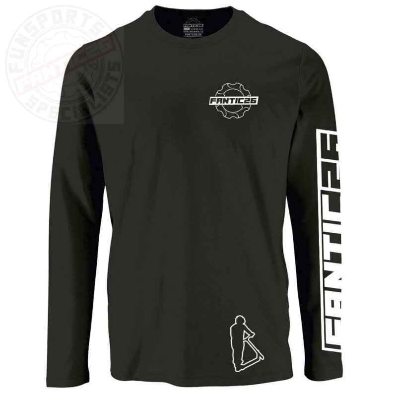 Fantic26 Basic Langarm Shirt schwarz 128