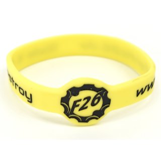 Fantic26 Silikon Armband Gelb/Schwarz 13