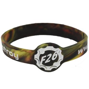 Fantic26 Silikon Armband Schwarz/Gelb/Rot/Wei&szlig; 8