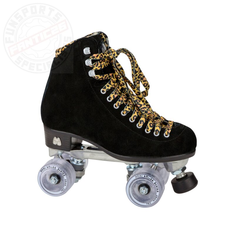 Moxi Panther Set Rollschuhe Wildleder schwarz