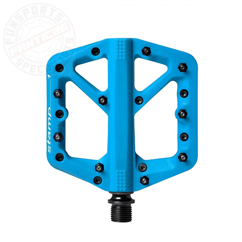 Crankbrothers Stamp 1 Platform Pedale Large blau