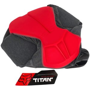 Fox Titan Race Short Fahrrad MTB Protektorhose mit Sitzpolster Grau  L