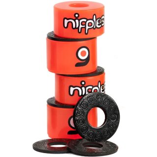 Orangatang Nipples Double Barrel Bushings 85a orange soft