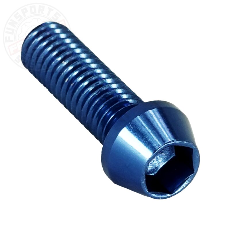 Titan M5x18 Schraube DIN 912 konisch blau