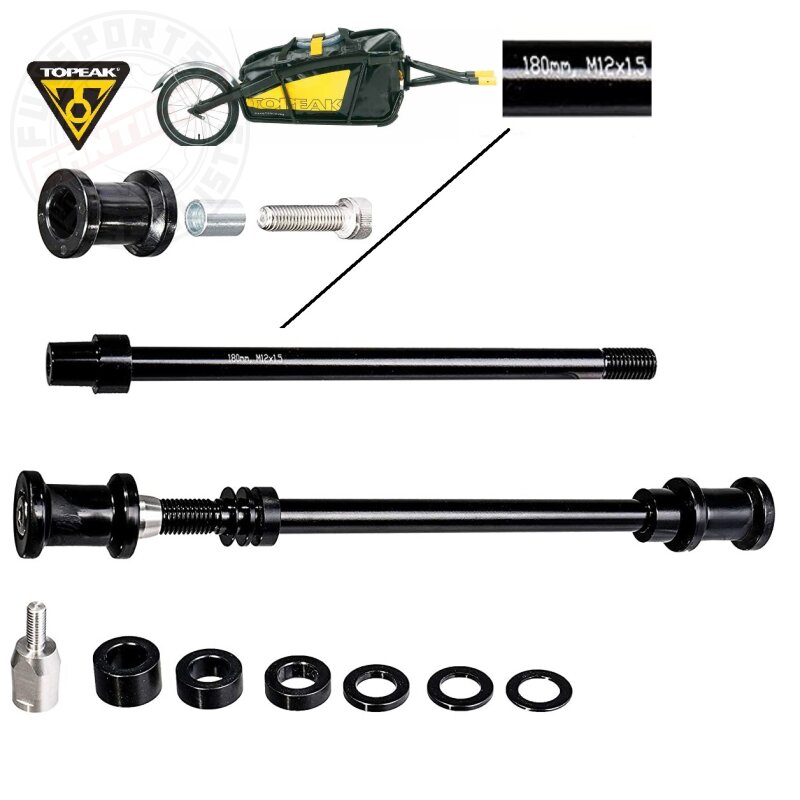 Topeak Steckachsen-Kit für Journey Trailer M12 x 1,5 TX KIT-P15