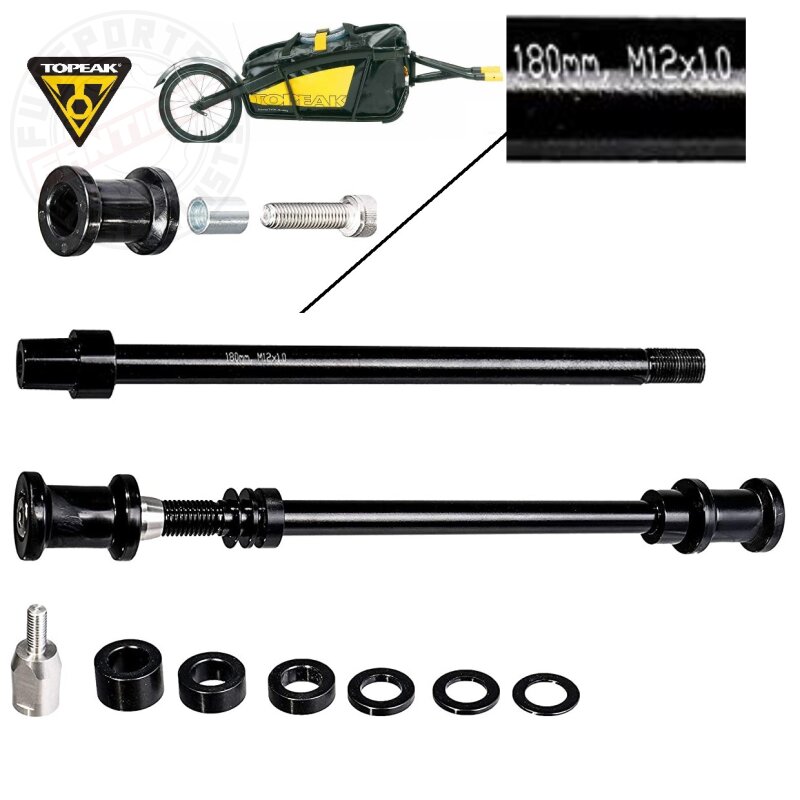 Topeak Steckachsen-Kit für Journey Trailer M12 x 1,0 TX KIT-P10