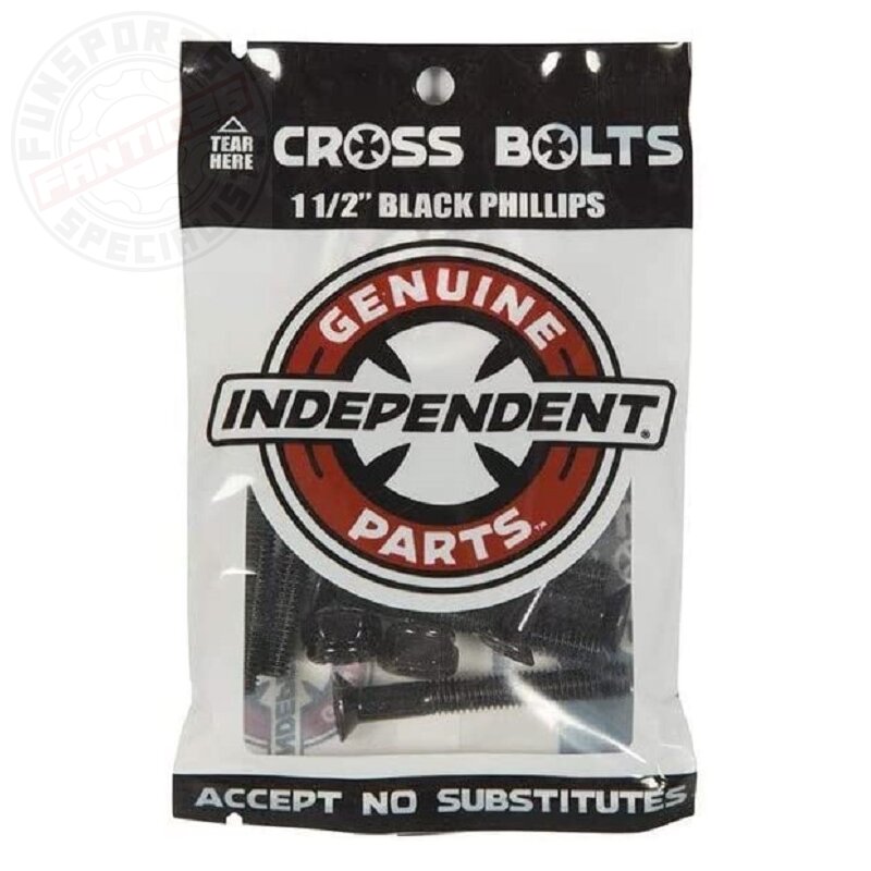Independent Skateboard Montagesatz 1 1/2'' (3,81cm) Kreuz schwarz