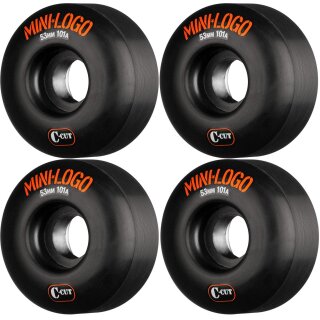 Mini Logo C-Cut Skateboard Rollen 53mm 101a schwarz