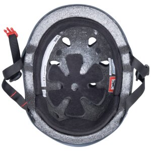 Core Street Stunt-Scooter Skate Helm Schwarz/Logo Weiß S/M (55-58cm)