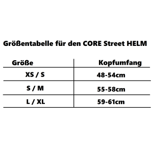 Core Stunt-Scooter Skate Dirt Helm Schwarz/Logo Weiß XS/S (48-54cm)