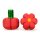 Moxi Brake Petals Rollschuh Stopper rot