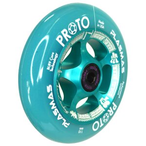 Proto Plasma Stunt-Scooter 110mm Rolle (Chema Cardenas Signature) Teal/PU Teal Transparent