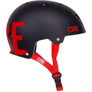 Core Street Stunt-Scooter Skate Dirt Helm Schwarz/Logo...