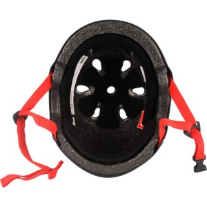 Core Street Stunt-Scooter Skate Dirt Helm Schwarz/Logo Rot S/M (55-58cm)